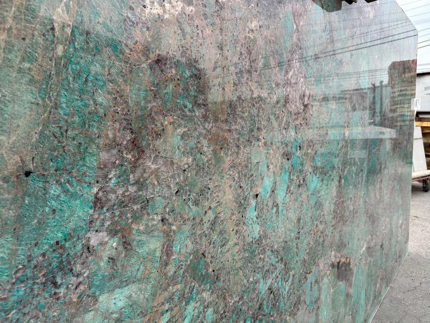 Walker Zanger | 3/4 Slab Amazonite Granite Extra Polished 128x81