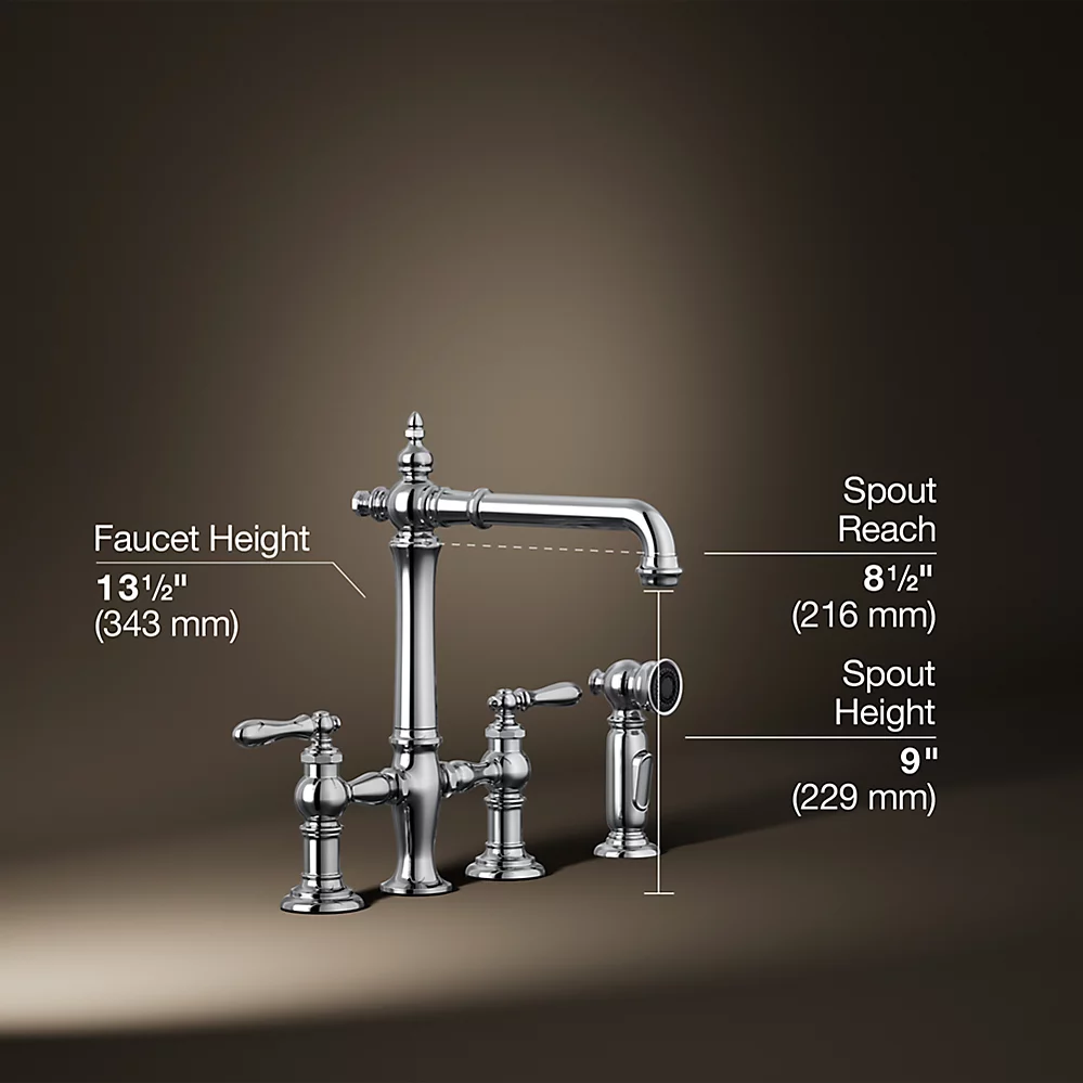 Kohler | Artifacts Bridge Faucet in Polished Chrome
