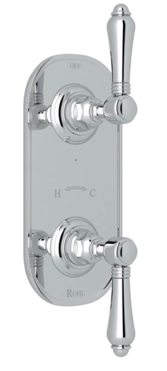 Rohl |Thermostatic and Diverter Control Trim in Polished Chrome