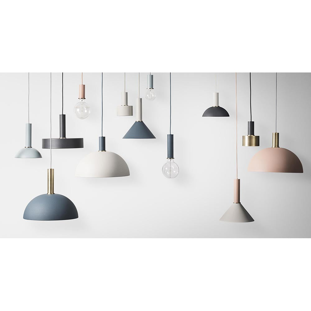 Ferm Living | Socket Pendant High in Dusty Blue