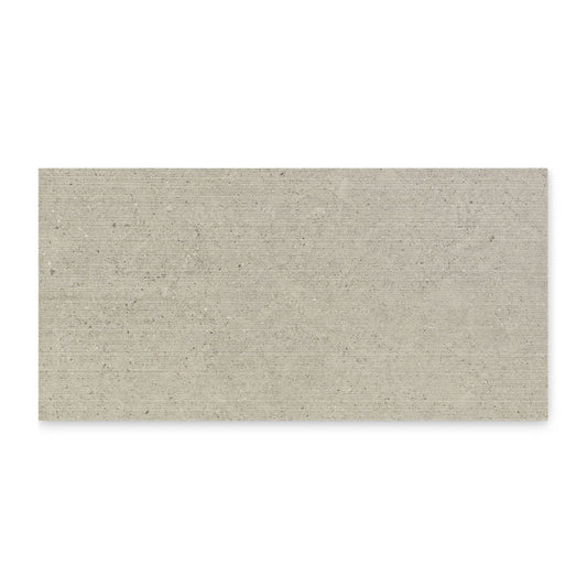 Ann Sacks | Stampino Black Crosshatch 6 x 36 Porcelain Tile