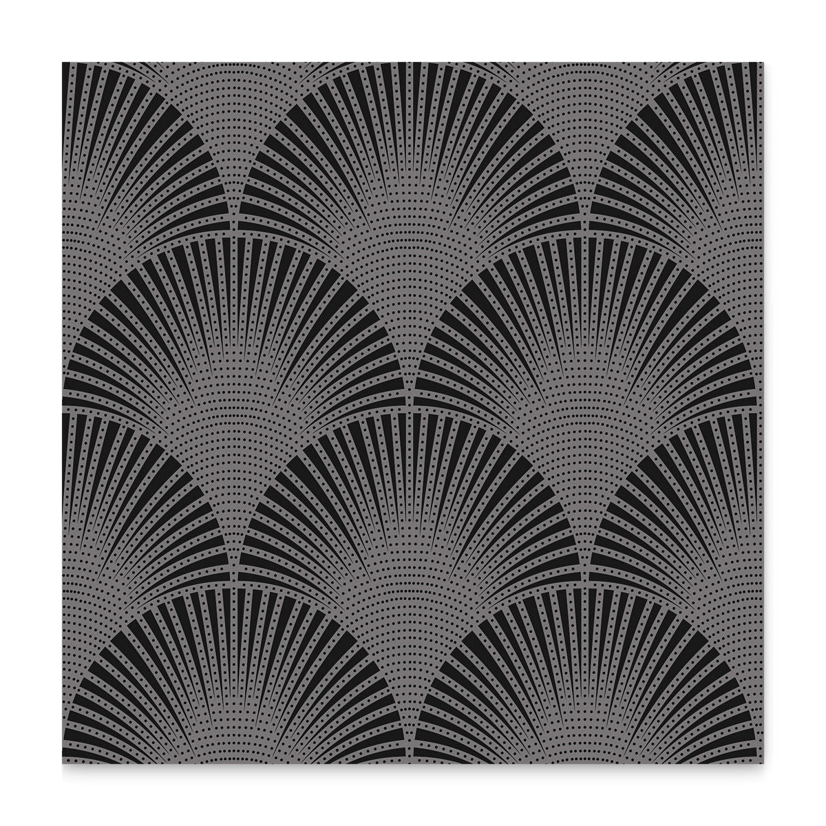 Ann Sacks | Ermanno Pavone 24 x 24 Silver on Black Porcelain Tile