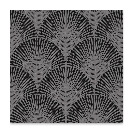 Ann Sacks | Ermanno Pavone 24 x 24 Silver on Black Porcelain Tile