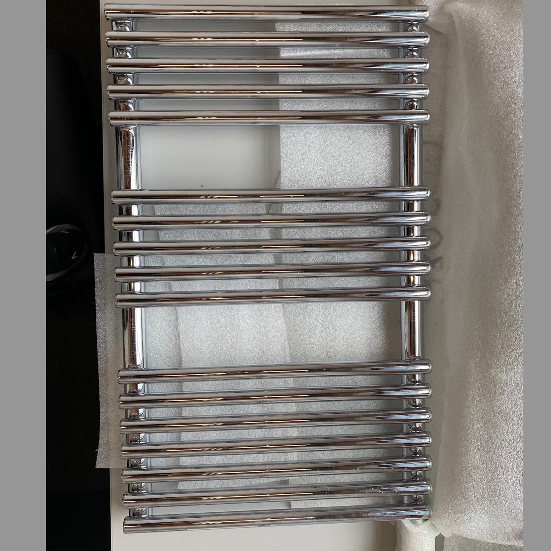 Runtal Radiators | Neptune Refined Luxury Towel Warmer Chrome 33 x 19.5 in