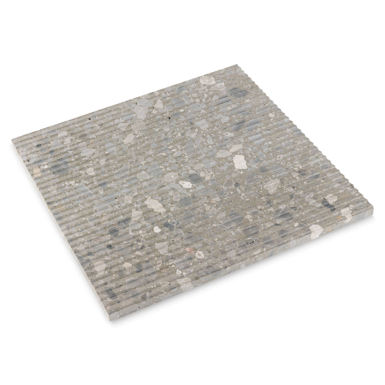 Ann Sacks | Terrazzo Form Smoke Waterfall 16 x 16 Stone Tile