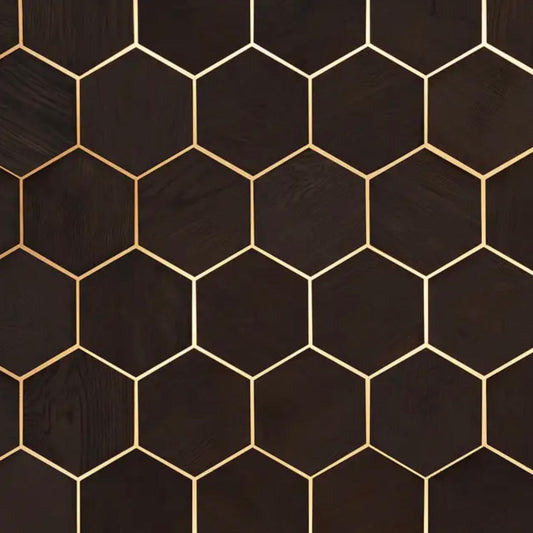 DuChateau | Celestio: Angled Hexo Oxford Interior Panel (Oak | 3D Pattern)