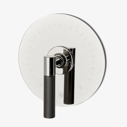 Waterworks | Bond Tandem Srs Round Thermostatic Control Valve Trim 2-Tone Handle