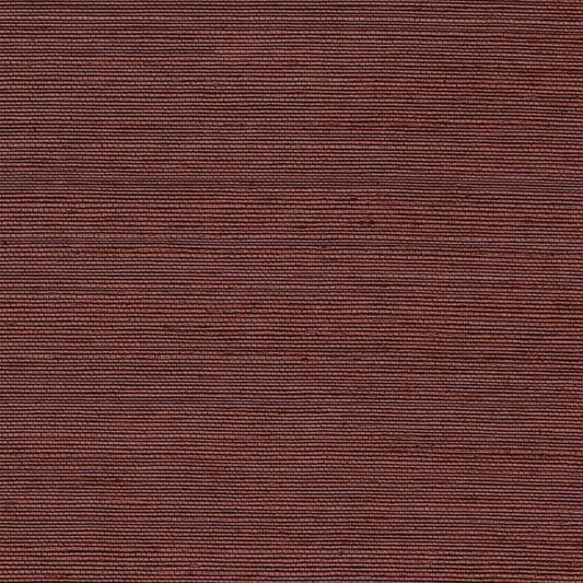 Schumacher | Haruki Sisal Wallpaper in Plum