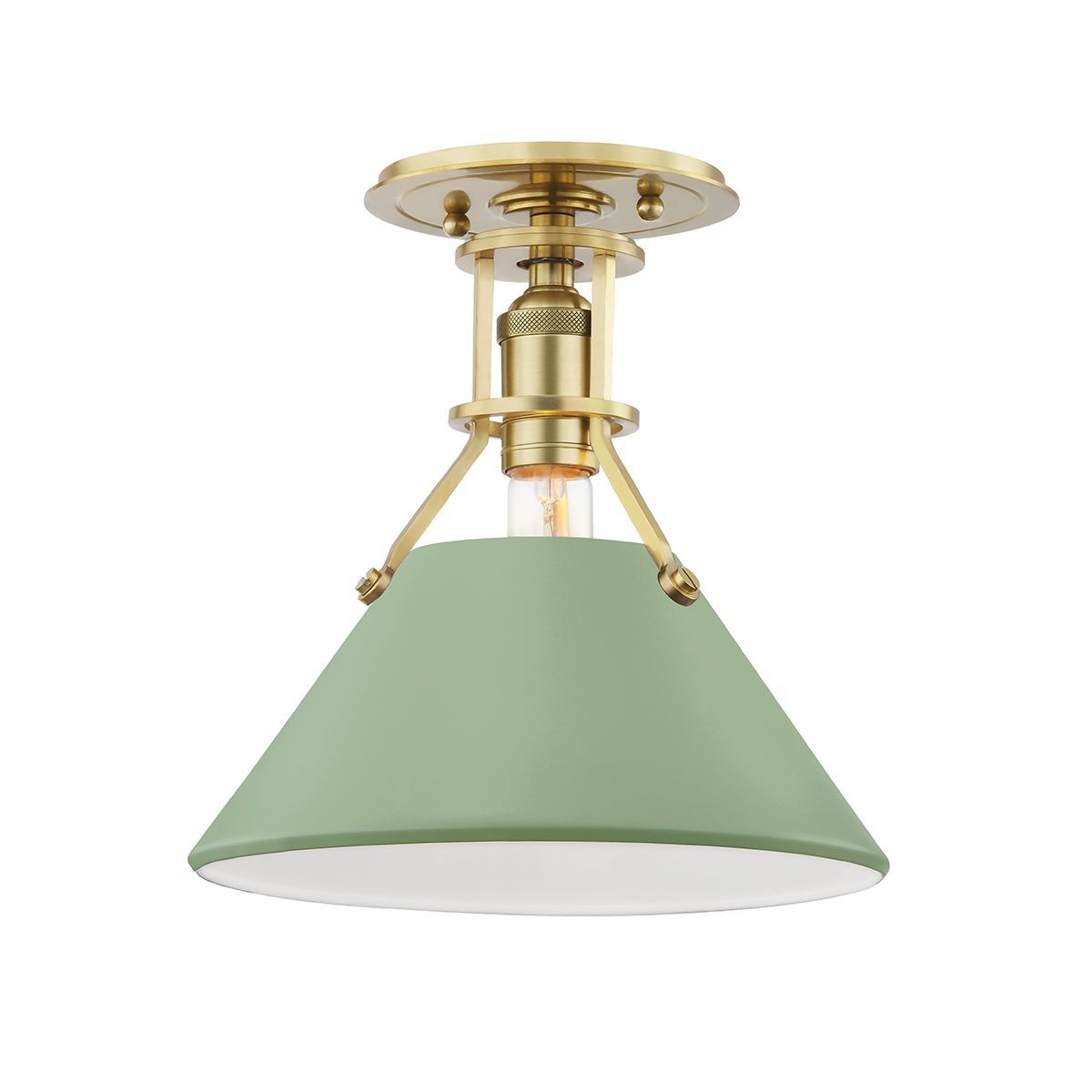 Hudson Valley | Painted No.2 Semi Flush 9.5"  Main Image