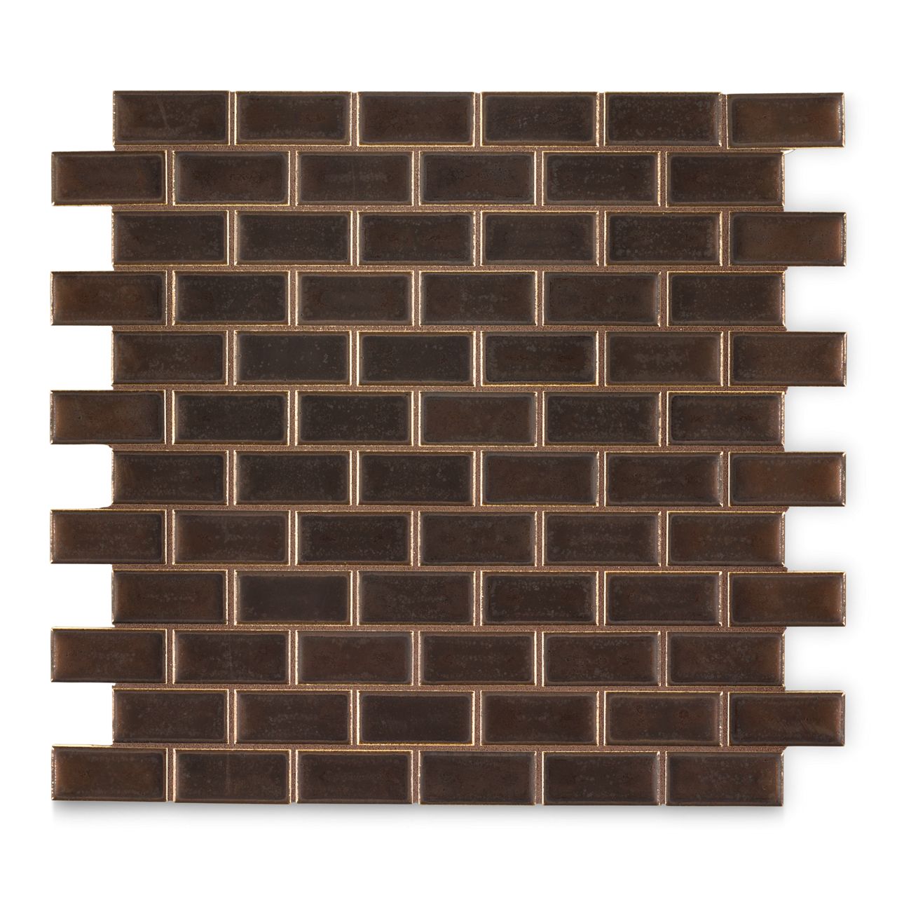 Ann Sacks | Savoy Classic Offset Mosaic Bronze Ceramic
