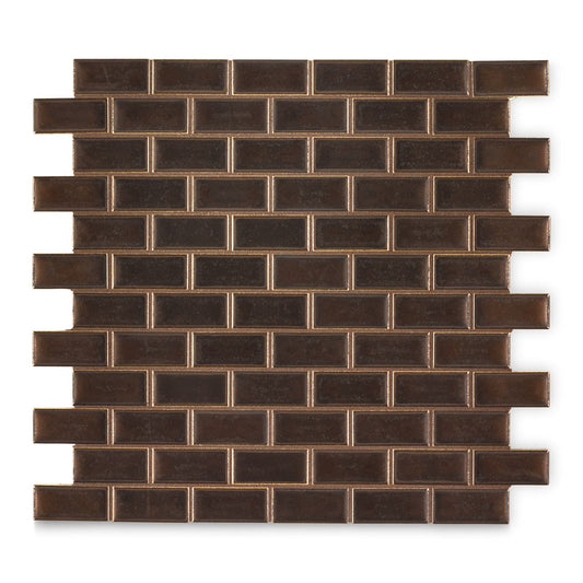 Ann Sacks | Savoy Classic Offset Mosaic Bronze Ceramic