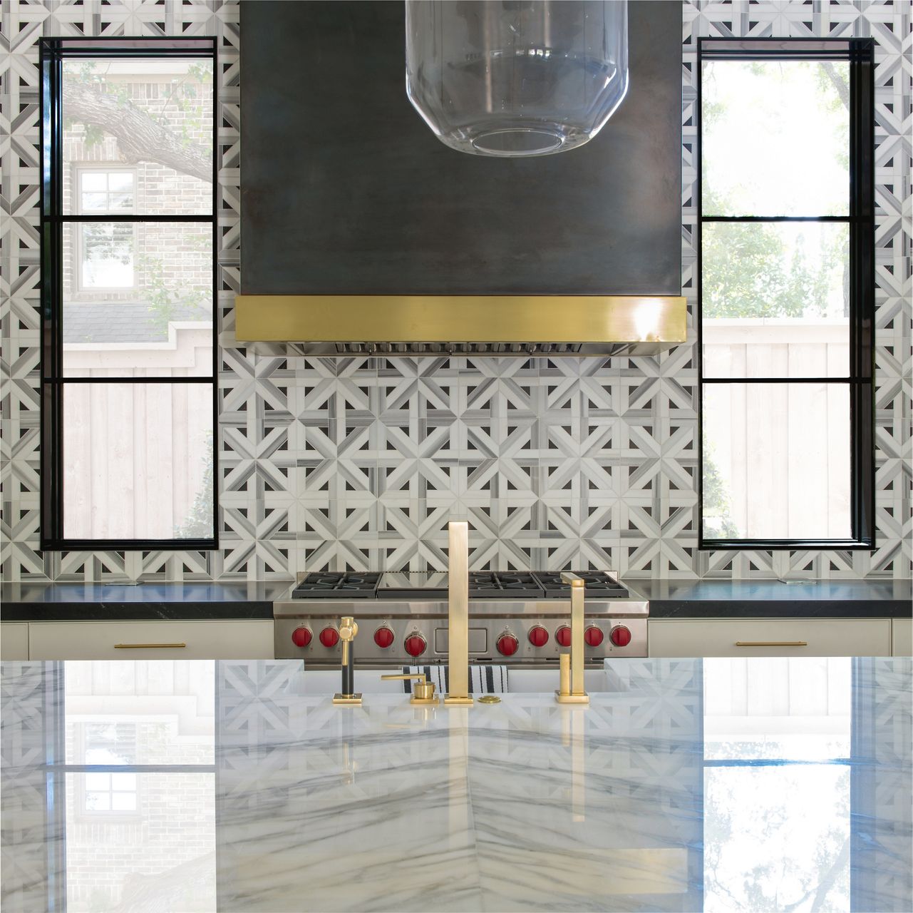 Ann Sacks | Asher Grey/Dolomite/Black Parquet Stone Tile
