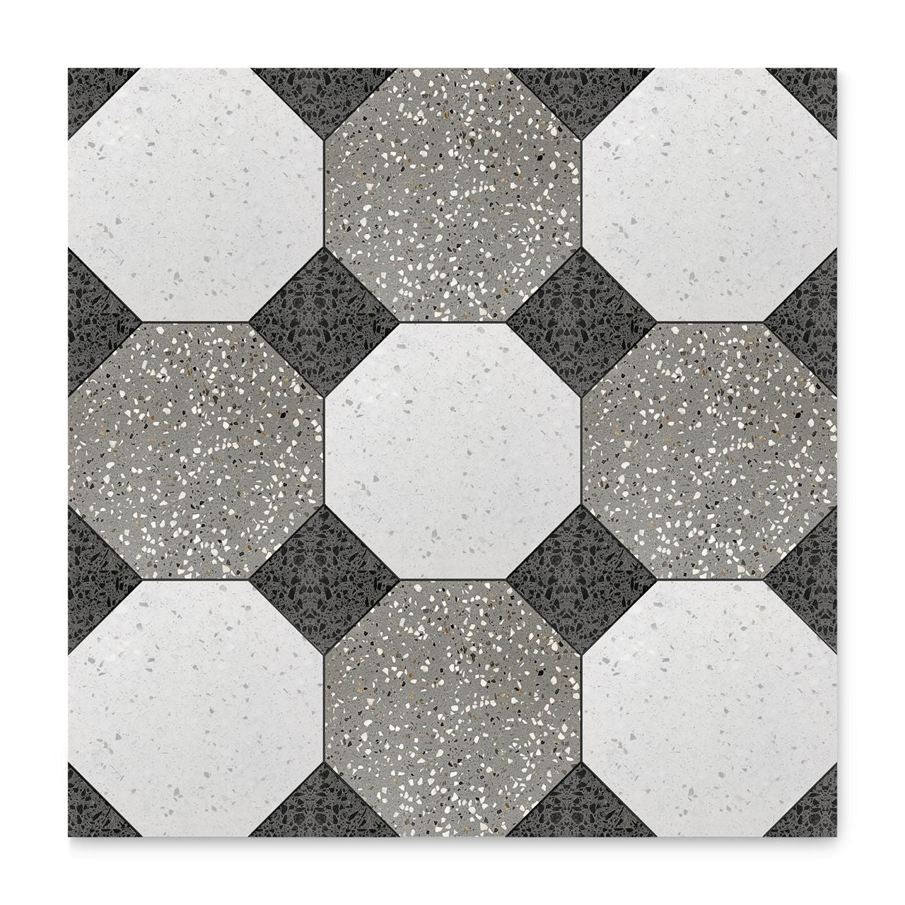 Ann Sacks | Mod Moda by Martyn Lawrence Bullard Kaufman with Black Square Mosaic Tile