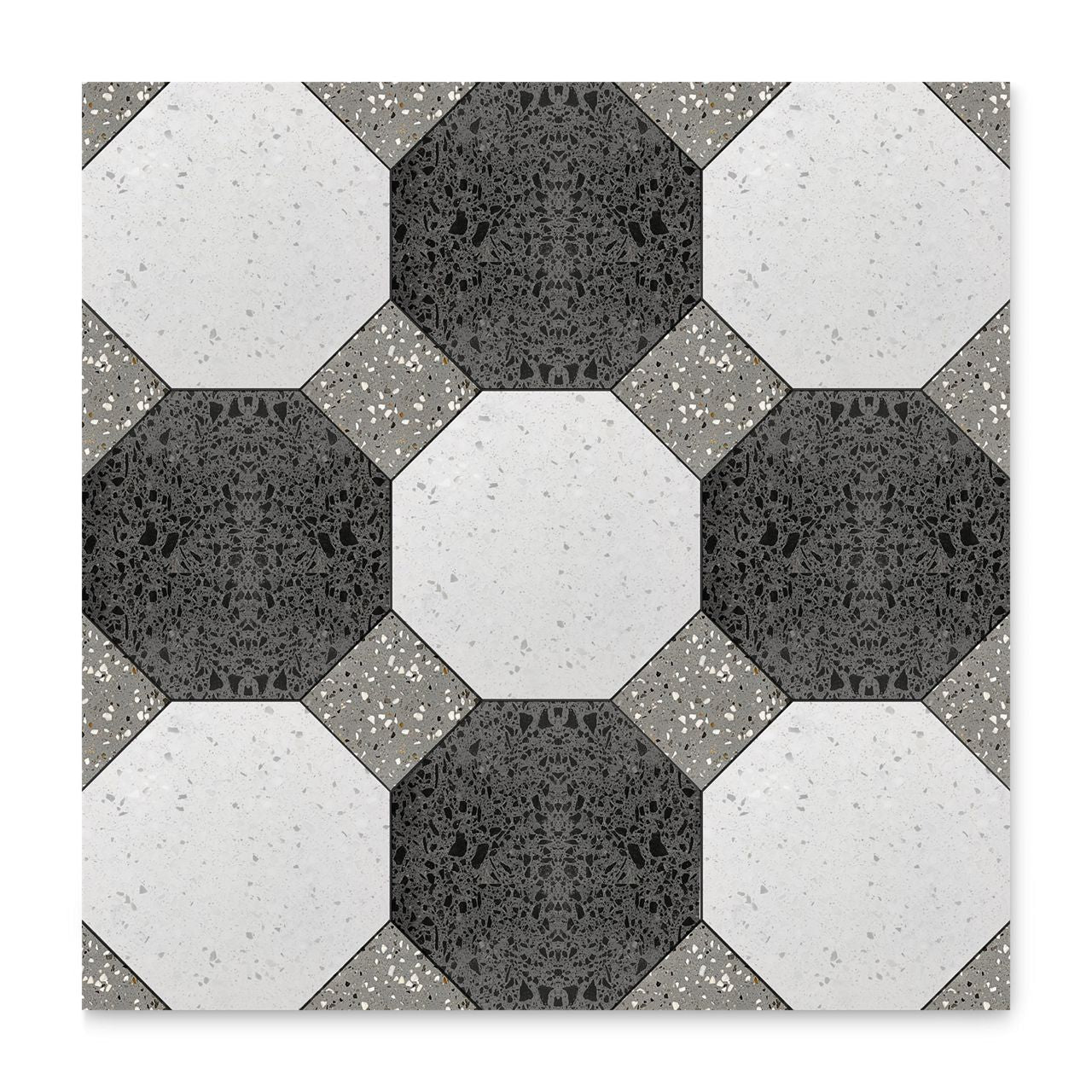 Ann Sacks | Mod Moda by Martyn Lawrence Bullard Kaufman with Grey Square Mosaic Tile
