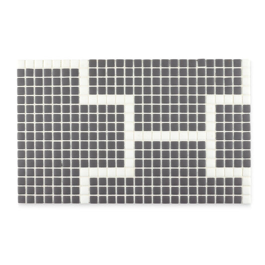 Ann Sacks | Kodra Plus Charcoal with Cloud Glass Tile