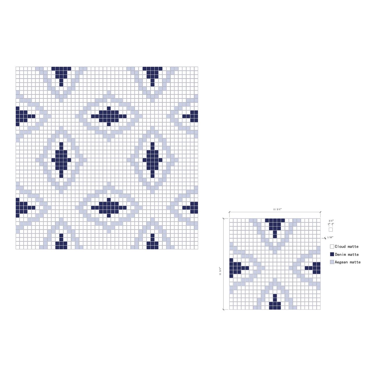 Ann Sacks | Kodra Kilim Glass Tile