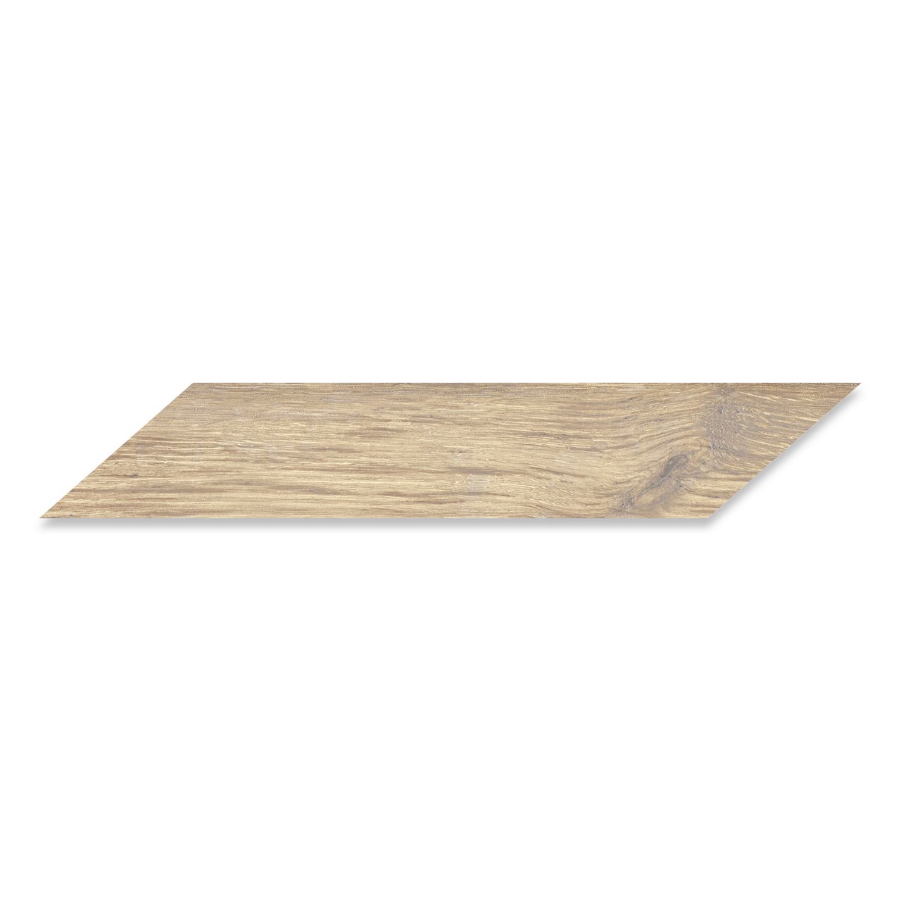 Ann Sacks | Ellwood Beige Patin Chevron Right 4 x 24 Porcelain Tile