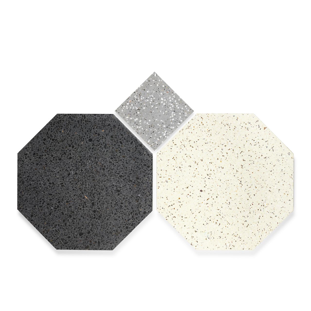 Ann Sacks | Mod Moda by Martyn Lawrence Bullard Kaufman with Grey Square Mosaic Tile