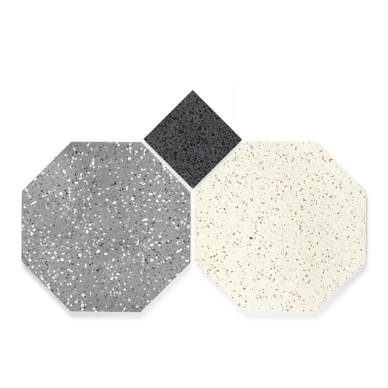 Ann Sacks | Mod Moda by Martyn Lawrence Bullard Kaufman with Black Square Mosaic Tile