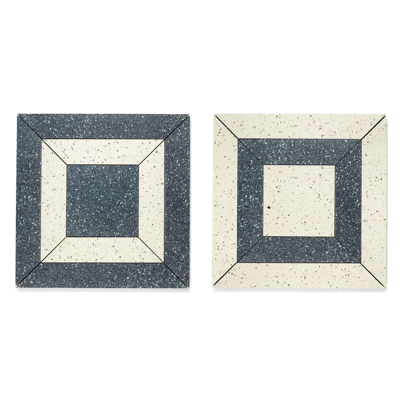 Ann Sacks | Mod Moda by Martyn Lawrence Bullard Navy-White Alexander Mosaic Tile