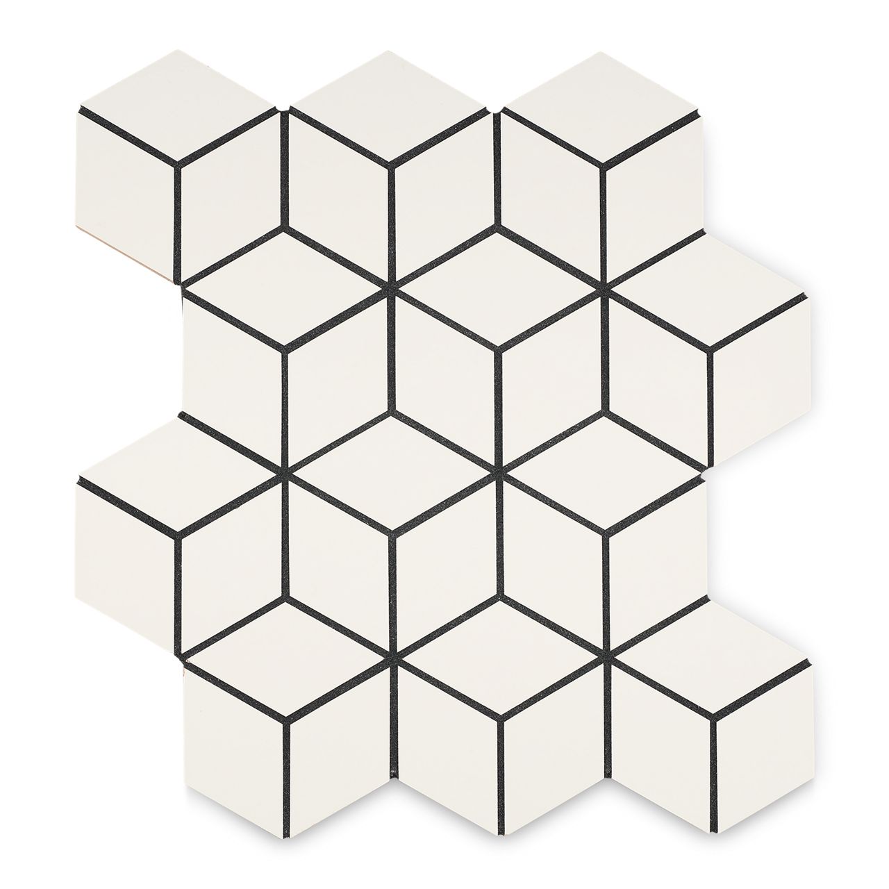 Ann Sacks | Kanso Diamond Cube Ceramic Tile