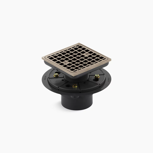 Kohler | Tile-In Square Shower Drain in Vibrant Brushed Bronze