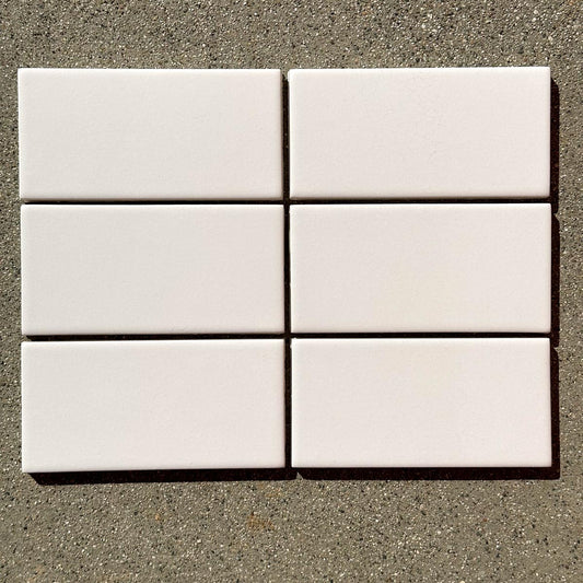 Waterworks | Architectonics 2 Handmade Field Tile 3x6 in Lola Glossy Crackle