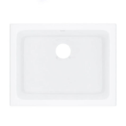 Rohl | Allia  23-15/16" Undermount Single Basin Fireclay Kitchen Sink in White