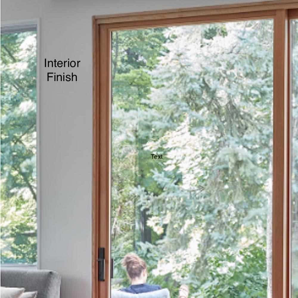 Loewen | 3-Panel Multi-Slide Exterior Door, 102 x 85 OXX. Alum Ext, Fir Interior
