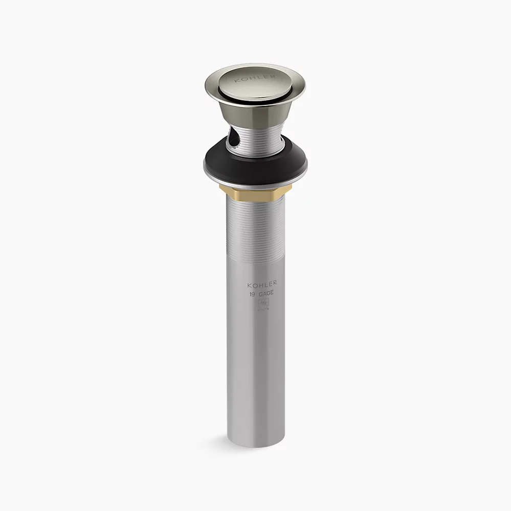 Kohler | Clicker Drain with Overflow in Vibrant Brushed Nickel