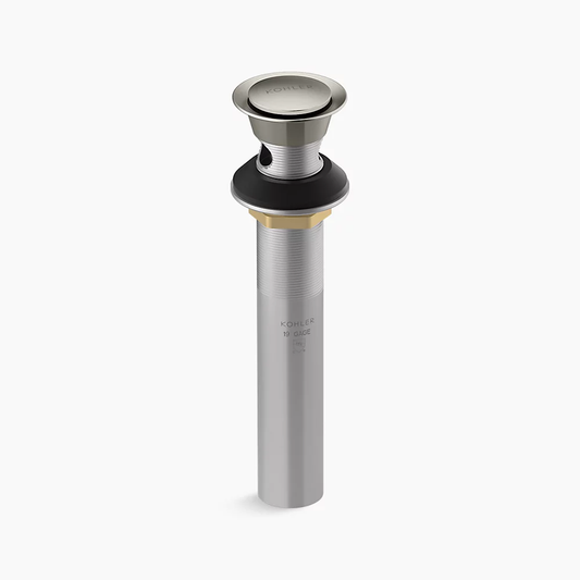 Kohler | Clicker Drain with Overflow in Vibrant Brushed Nickel