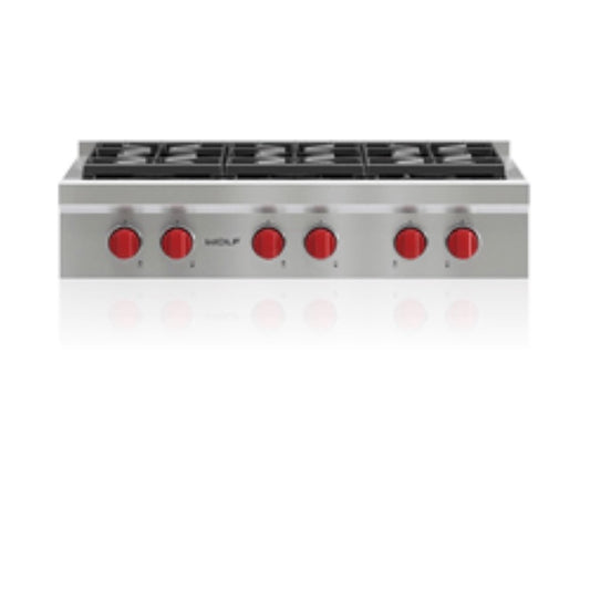Wolf | 36" Sealed Burner Rangetop - 6 Burners