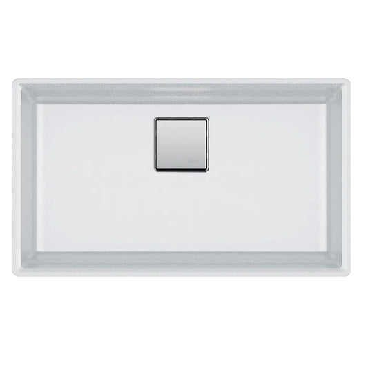 Franke | Peak 32" Undermount Single Basin Granite Kitchen Sink in Polar White