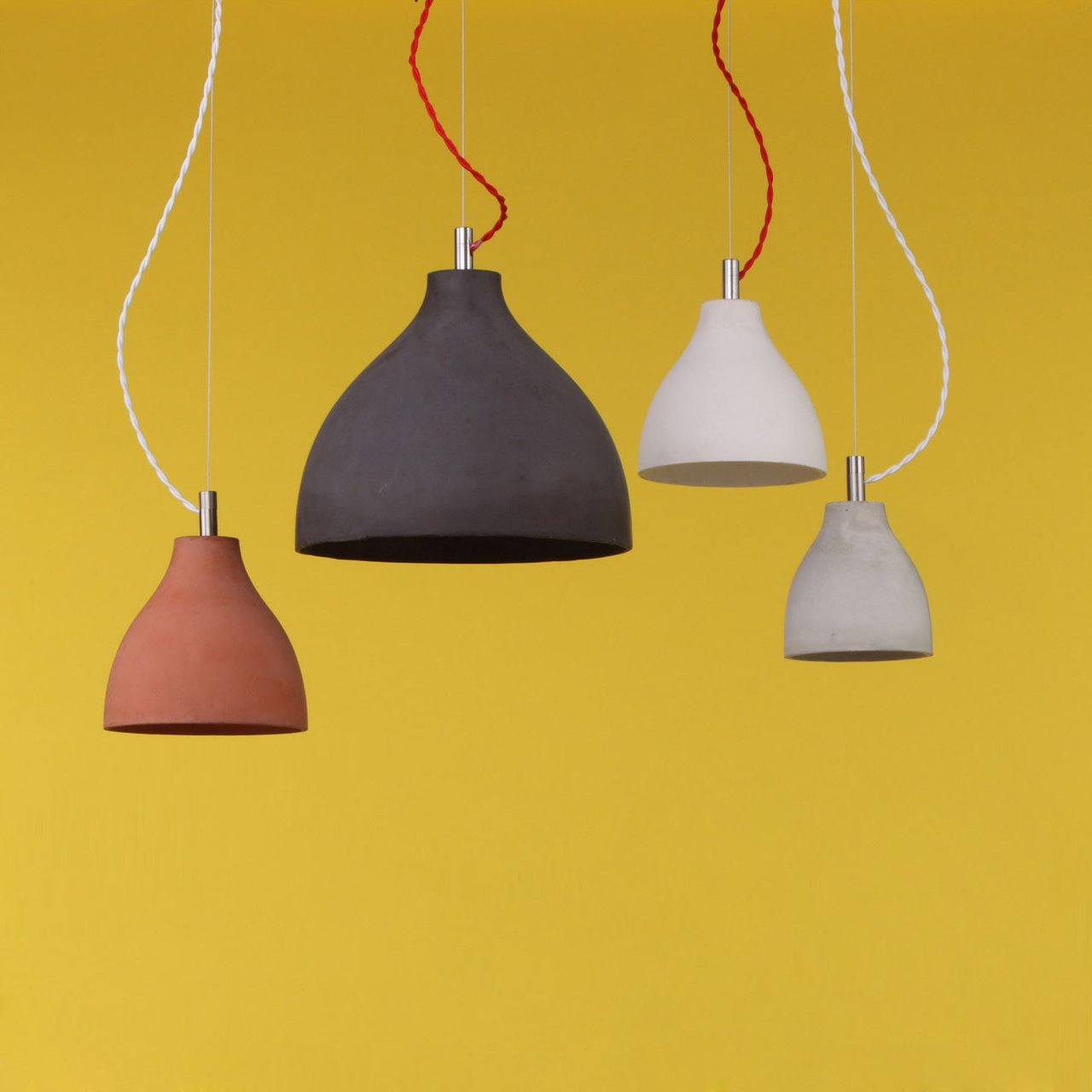 Decode | Heavy Pendant Light, Medium - Light Grey - Shade Only
