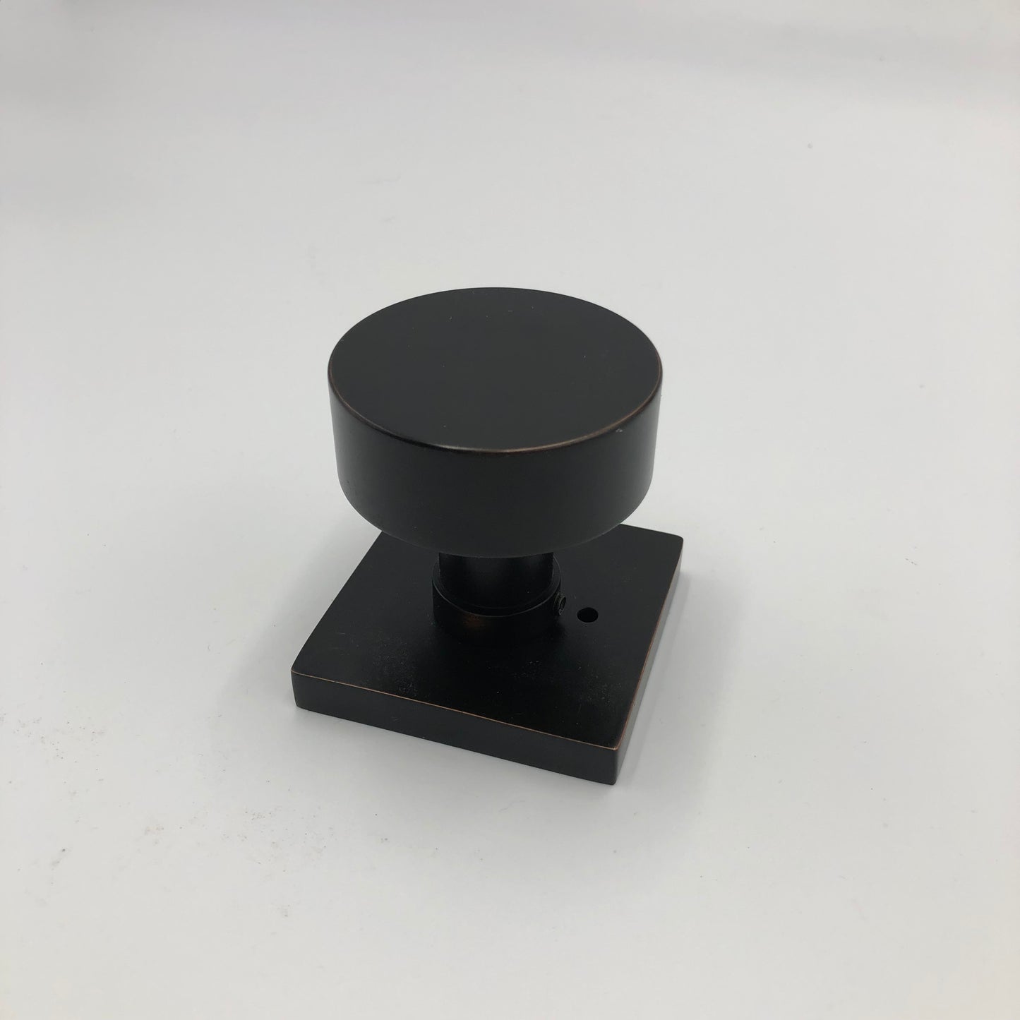 Emtek | Door Knob Round Privacy Sqr Ros Drk Bronze CF Mech -  C5210