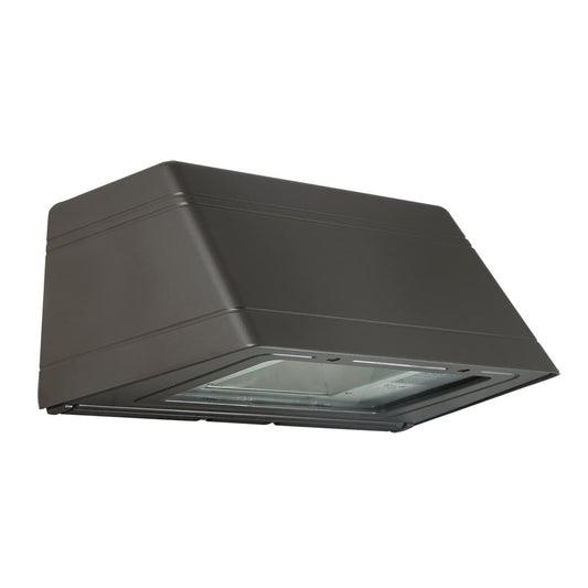 Hubbell | Large Trapezoid Wall Sconce Die Cast Dark Bronze Outdoor Lighting