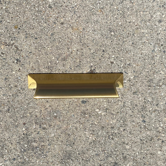 Schoolhouse Electric | Card File Pulls Long - Natural Brass-Two available