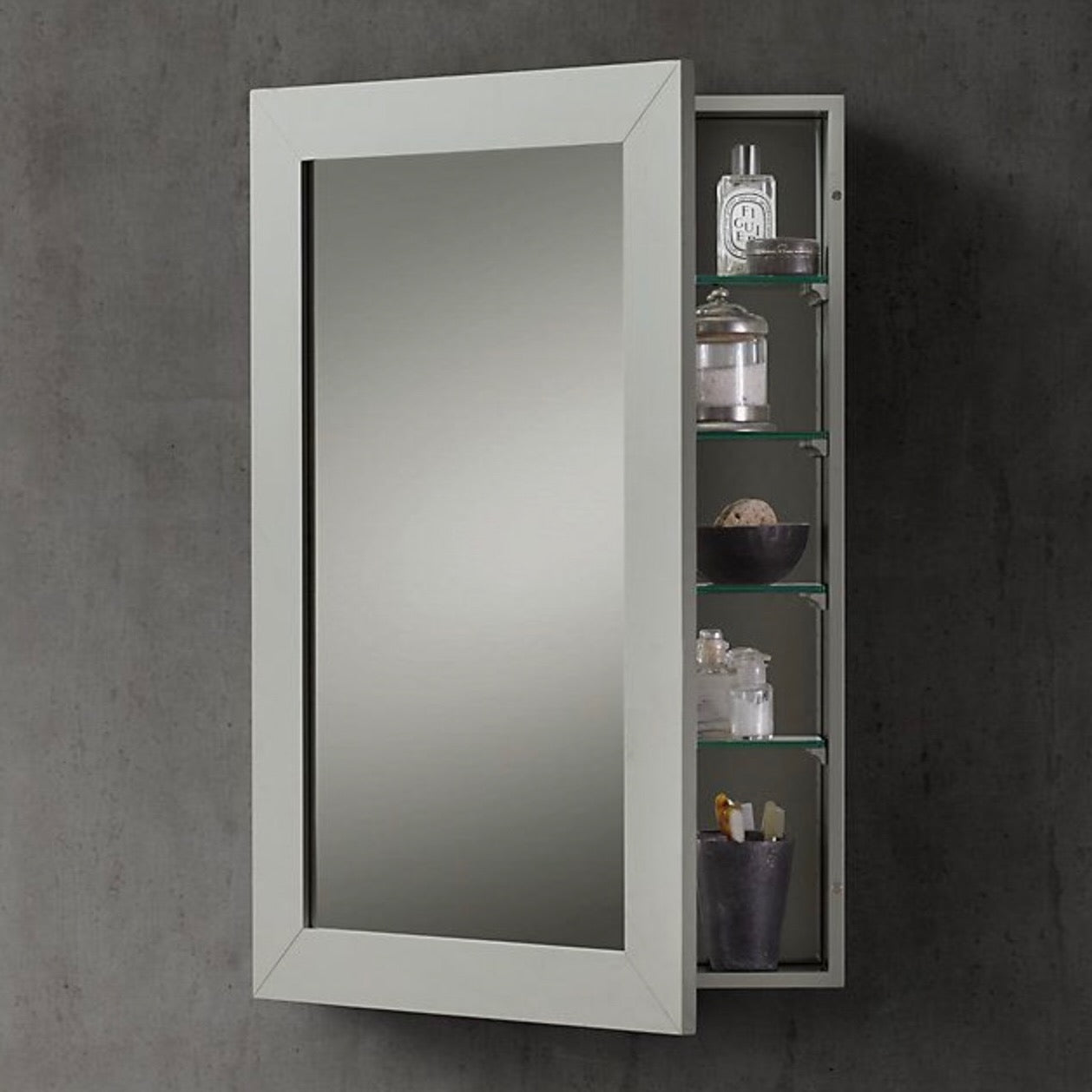 Restoration Hardware | Hutton Inset Medicine Cabinet White Small