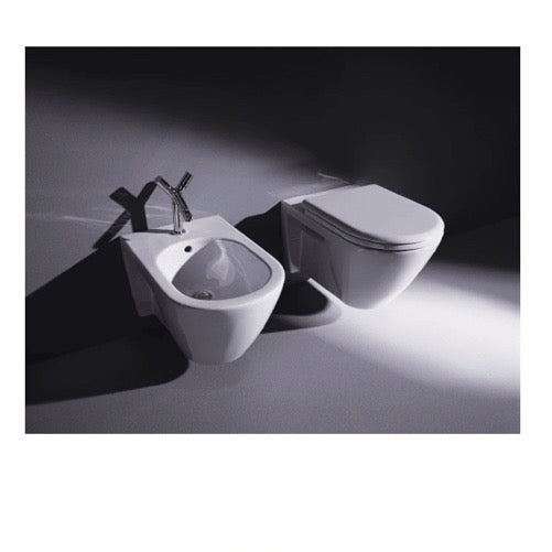 Duravit | Starck 2 Single Hole Elongated Wall Mount Bidet in White Finish