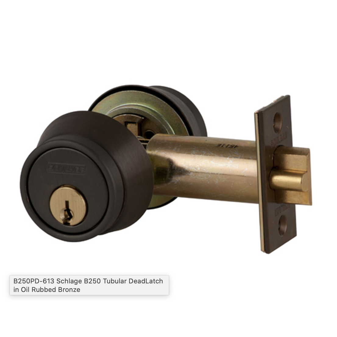 Schlage (ALLEGION BRAND) | B250PD 613-C deadlatch Oil Rubbed Bronze