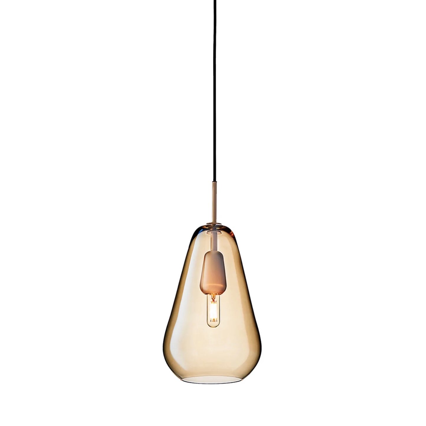 Nuura | Anoli 1 Pendant Blown Glass Medium in Gold & Black