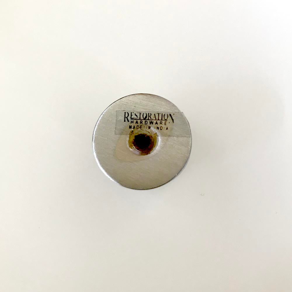 Restoration Hardware, 3 x 1” Roundridge Cabinet Knobs, in Chrome.